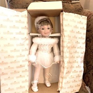 The Ashton Drake Galleries Porcelain hand painted Doll.  My little Ballerina!